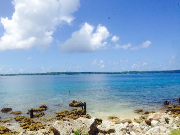 グアム・Guam「📍Guam, USA🇬🇺」の写真：シーウォーカー🐠🐡🐟

頭にヘビー級を被...