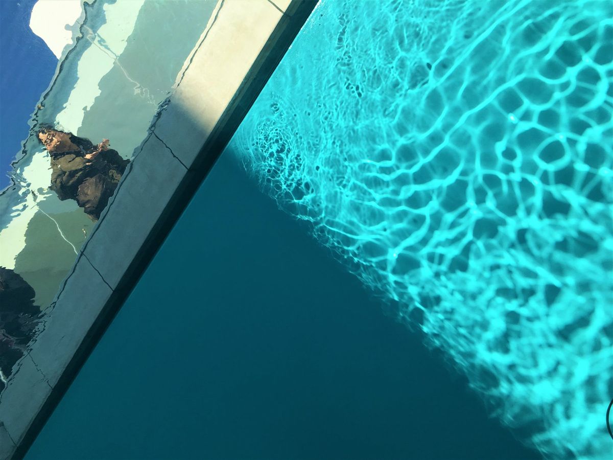 3日目は金沢21世紀美術館へ！！！📷
*
念願のプールに入水！！！(してな...