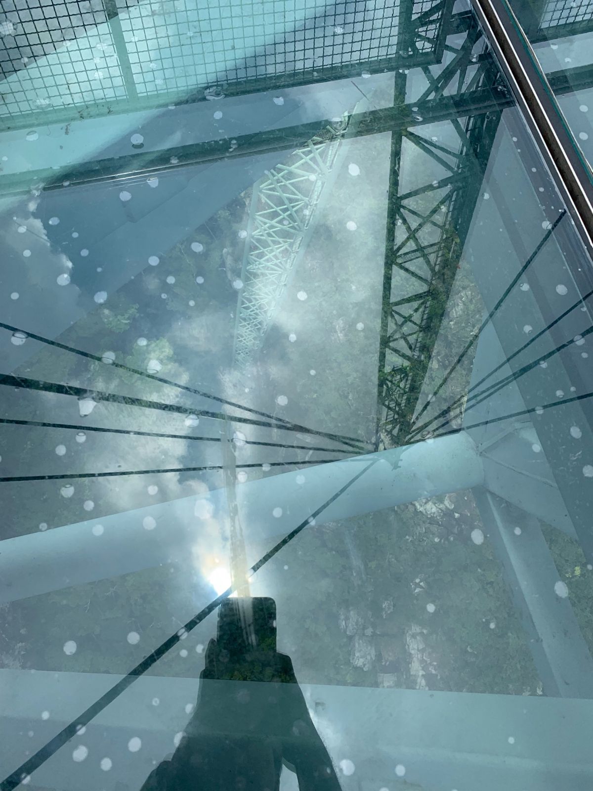 この旅で唯一wktkしていた山頂の吊り橋。思いの外しっかりした作りで安心
...