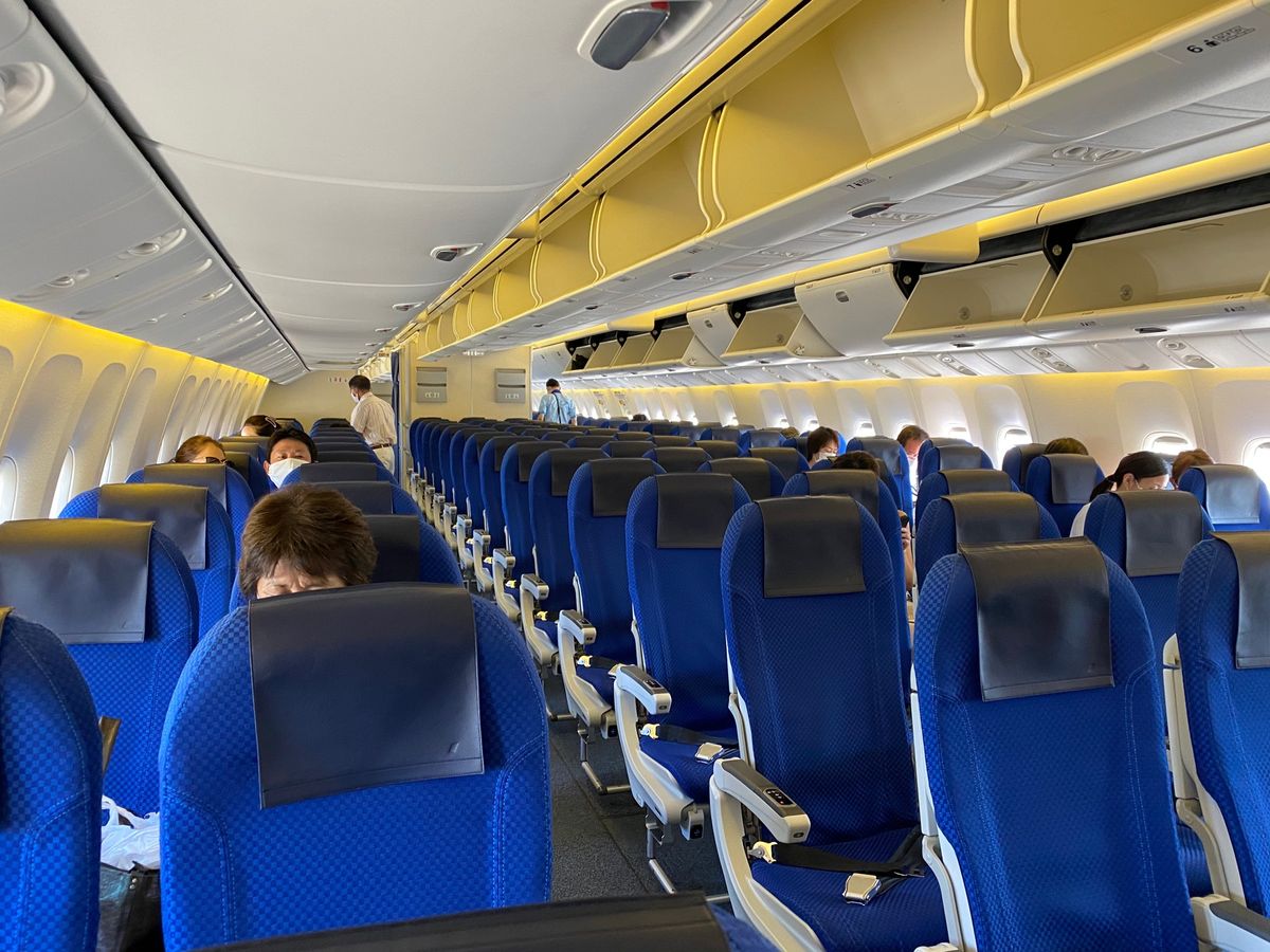 帰りの便は9割空いてる笑