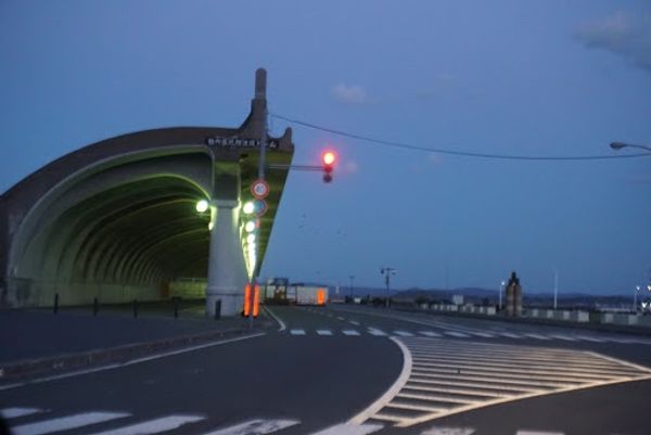 日本・北海道「北海道旅行(稚内〜旭川)」の写真：稚内港北防波堤ドーム

寒かったので...