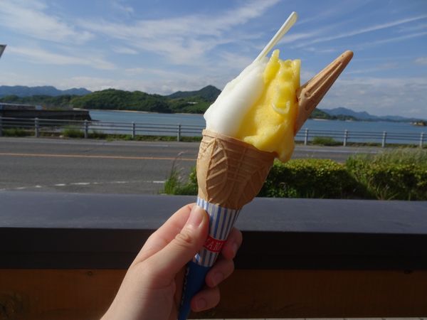 日本「🚗2017広島(しまなみ海道)旅行🇯🇵」の写真：🛳生口島編.
🍦ドルチェ瀬戸田本店.
い...