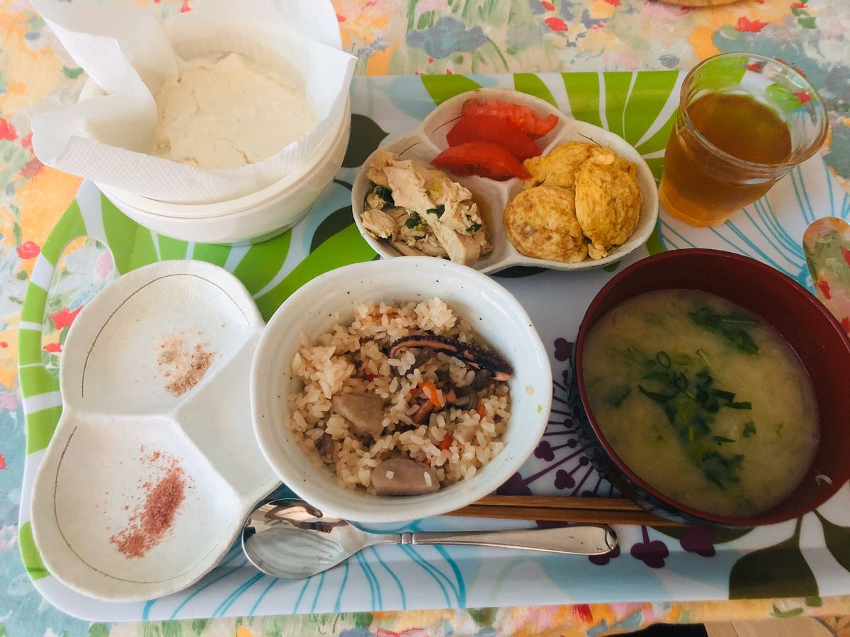 明石のまま手作りのお豆腐
白味噌のお味噌汁
ままのまま特製の炊き込みご飯
...