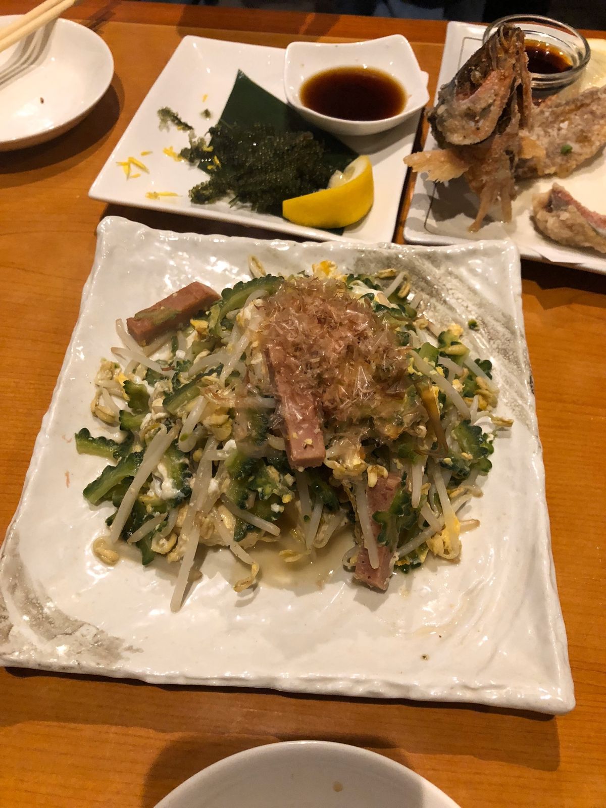 おいしかったものたち😋
こんなに盛り盛りの海ぶどうが500円！安いー😍一人一皿😋