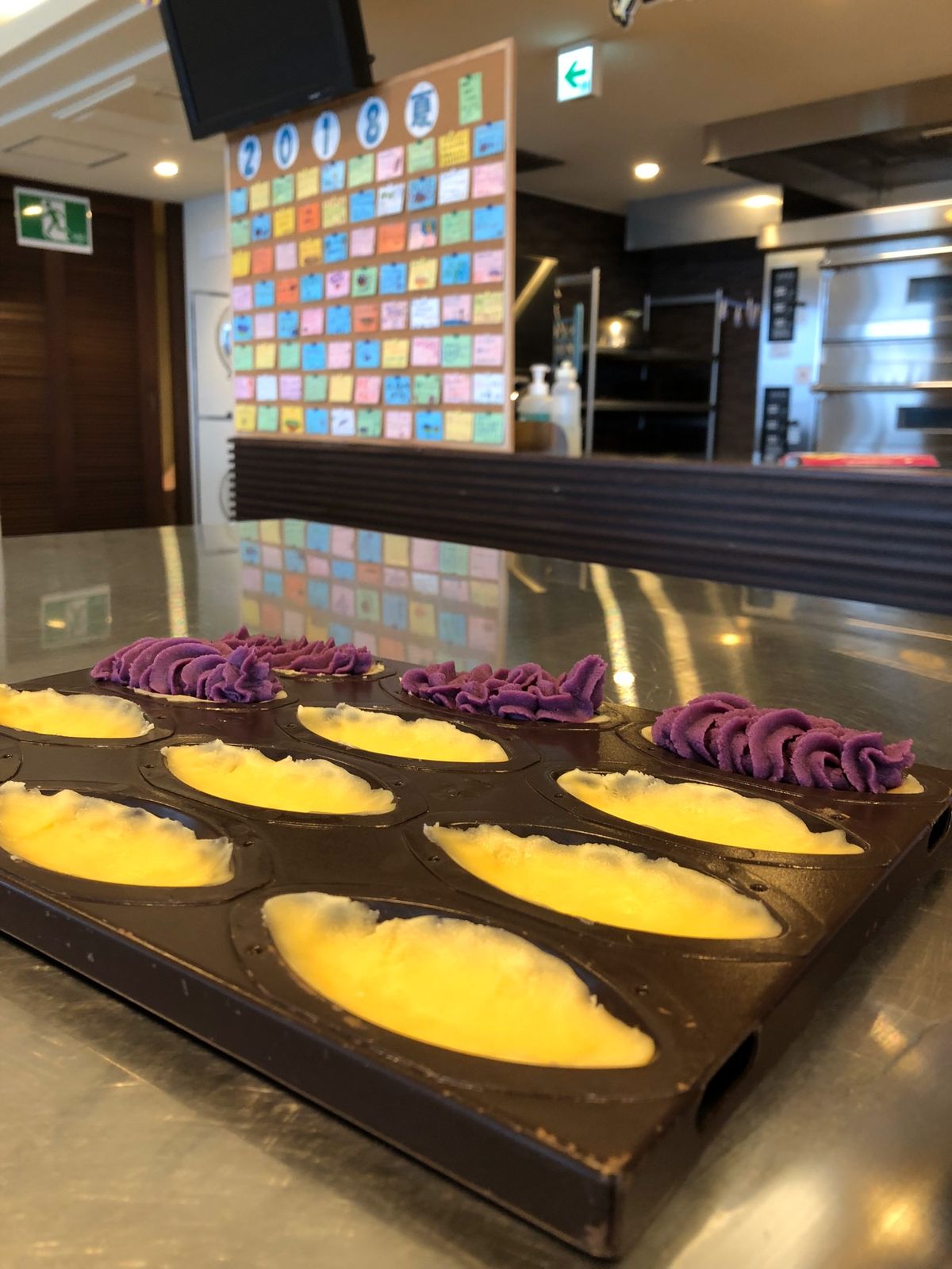 紫いもタルト作り
とても楽しい😄