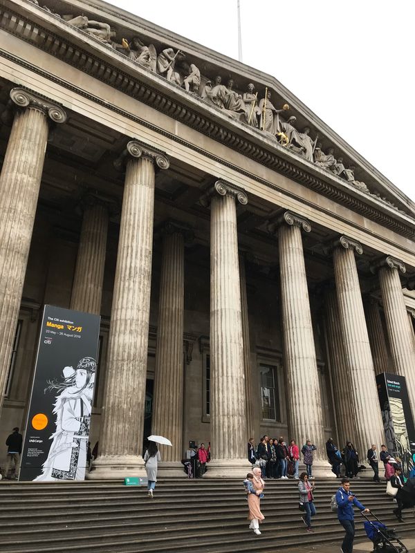 イギリス(英国)・ロンドン「英国　2019年6月」の写真：大英博物館のマンガ展、ケンブリッジ大学、堂島