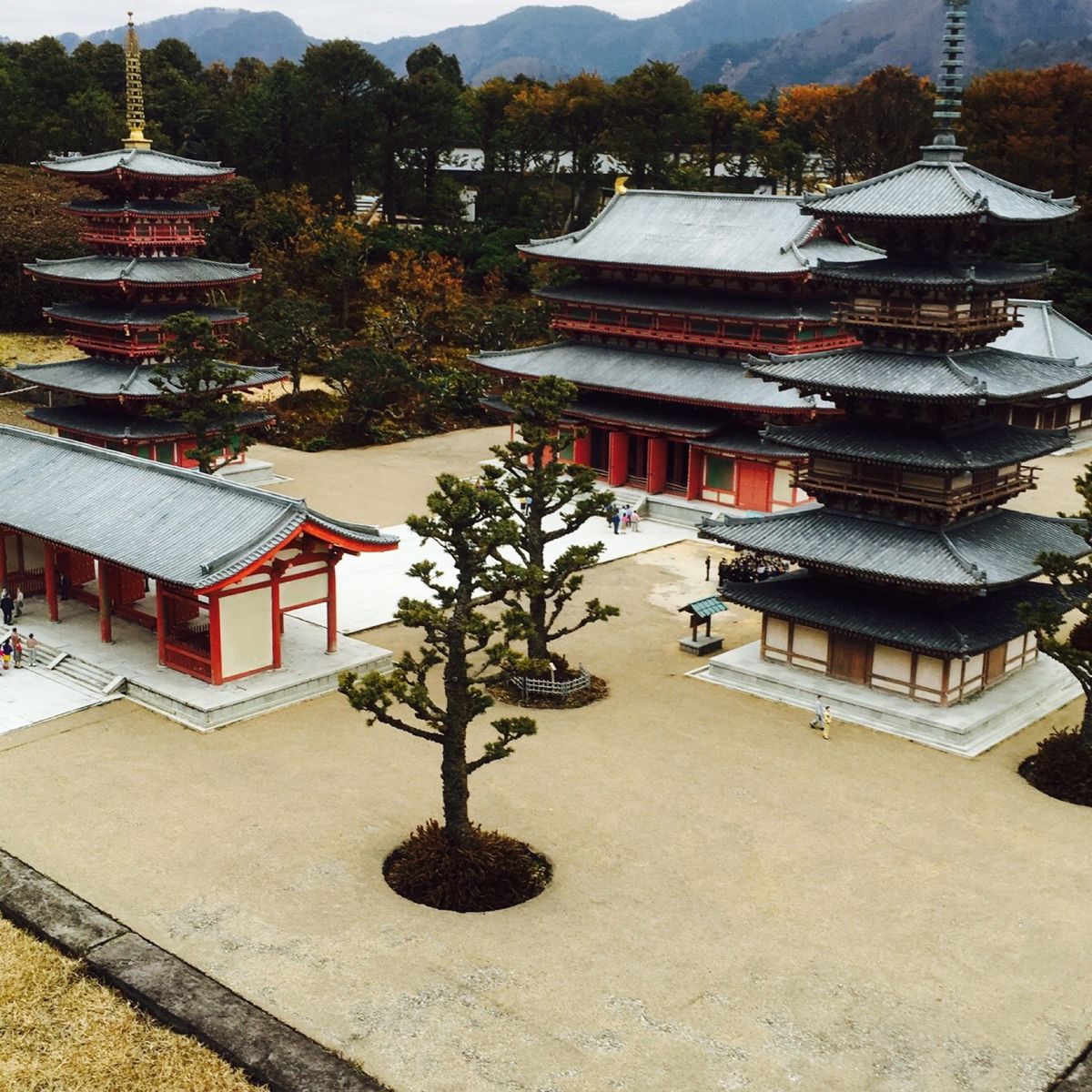 東武ワールドスクウェア2

金閣寺だって上から眺められます。

みろー人が...