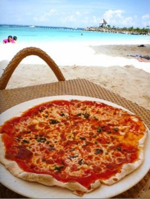美しい海を眺めながらのお食事は最高♪