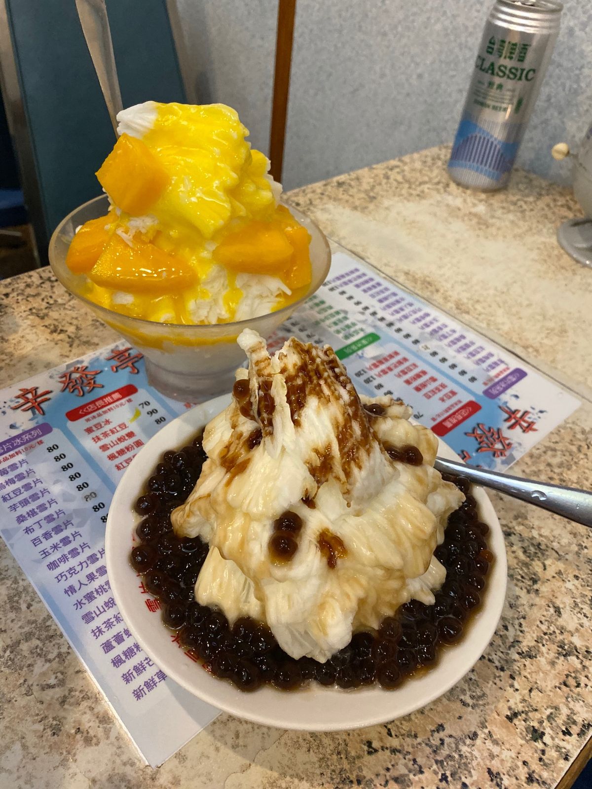 小龍包@鼎泰豊
マンゴー冰🥭&タピオカ冰@辛發亭