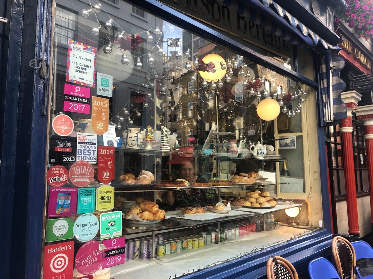 Maison Bertaux🍴
創業は、1871年！
ロンドンで現存する最...