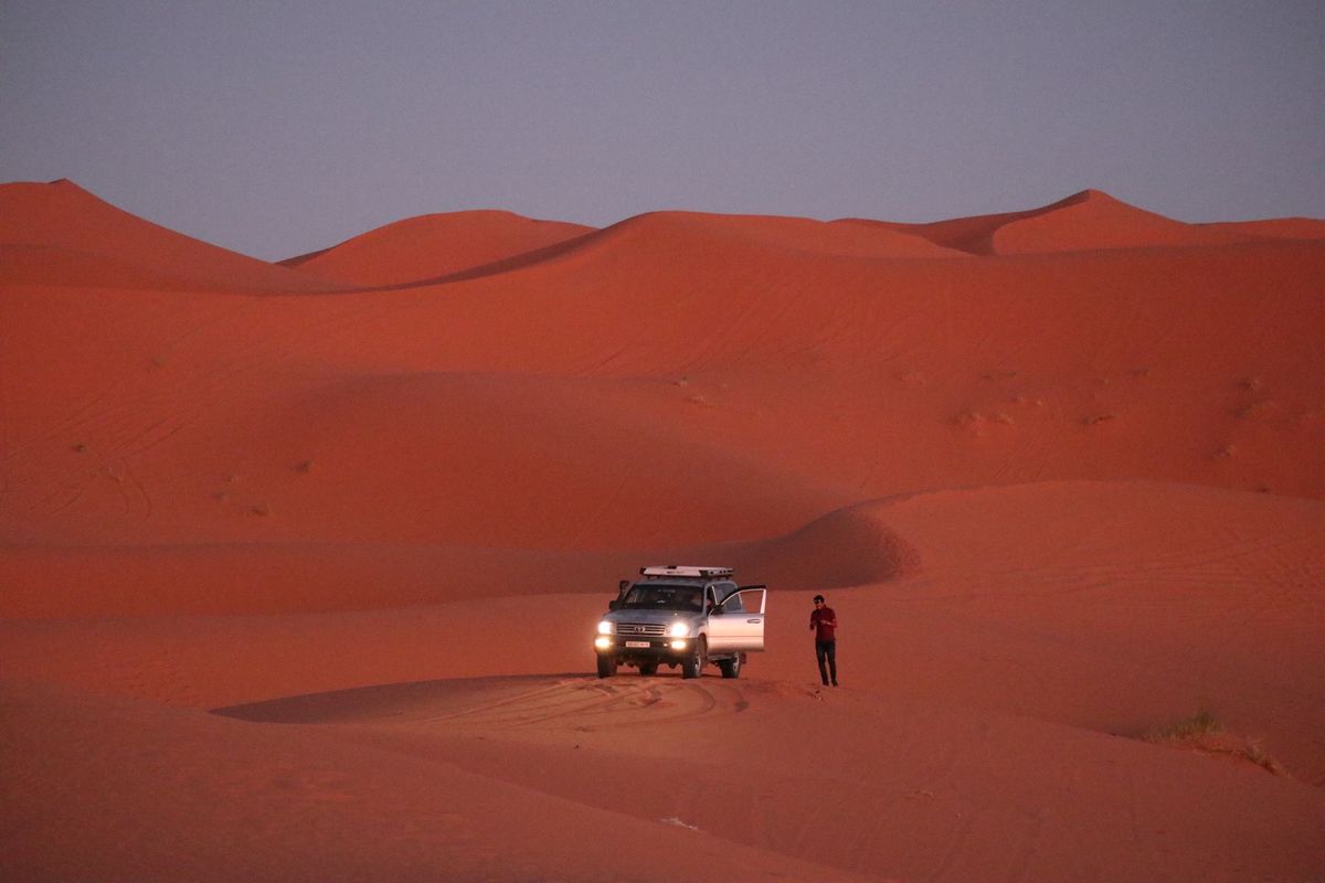 １〜４）サハラ砂漠の街メルズーガ