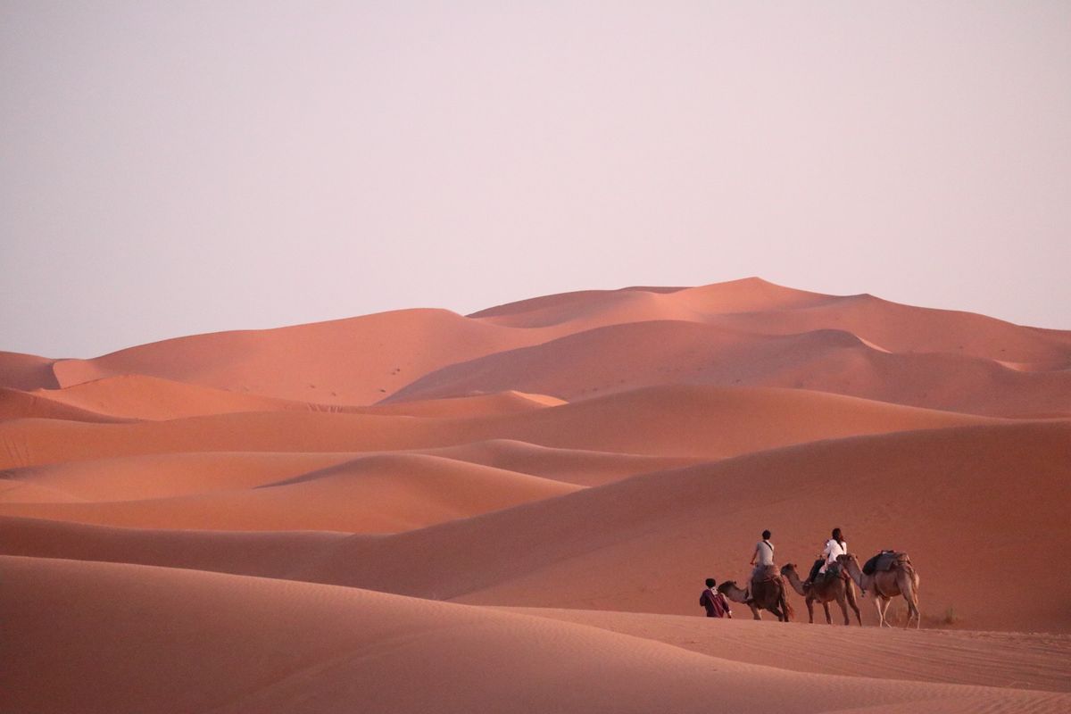 １〜４）サハラ砂漠の街メルズーガ