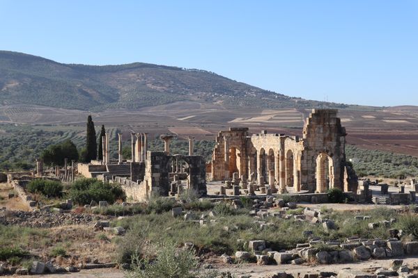 モロッコ・マラケシュ「「モロッコの旅」」の写真：１〜４）世界遺産ヴォリビリス遺跡