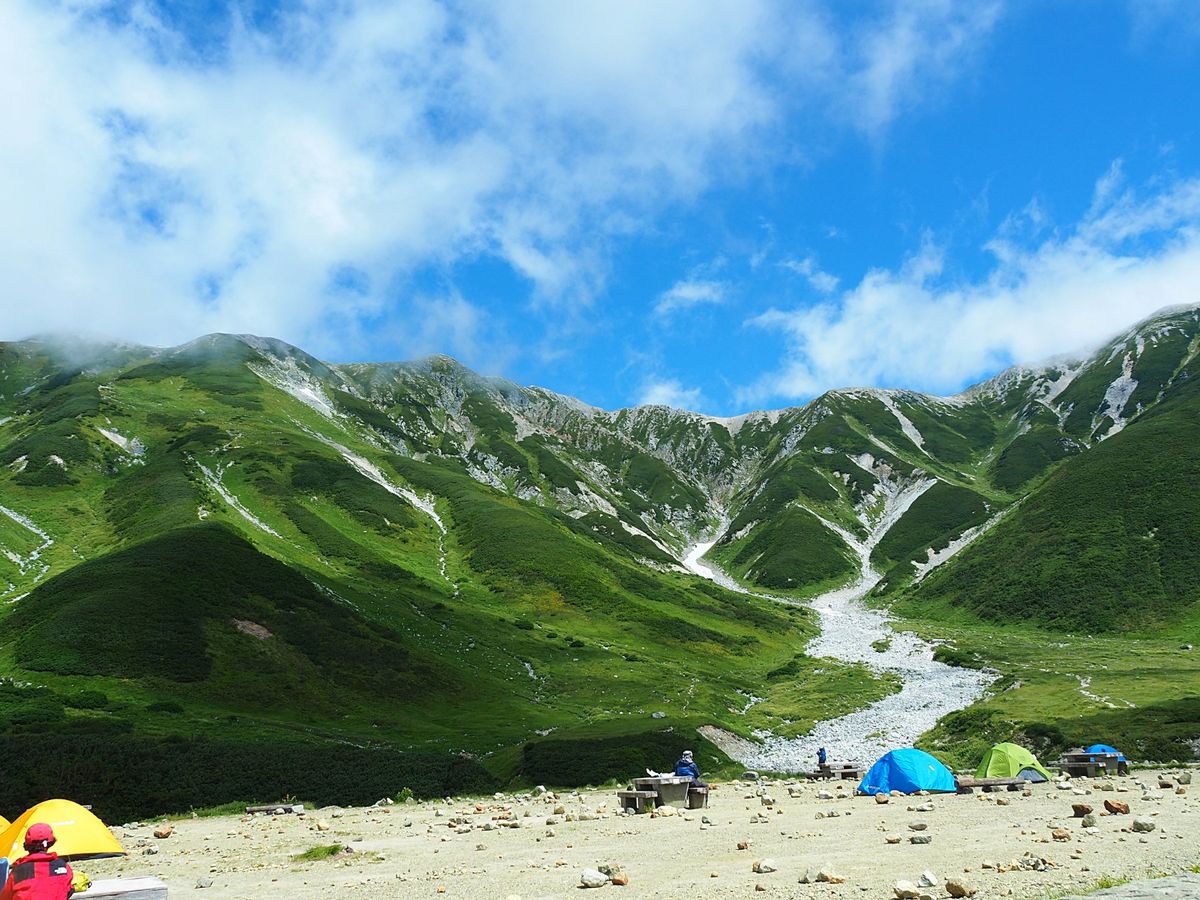 剣岳の登山は登りと下りでルートが異なります。
人のすれ違いができない崖な...