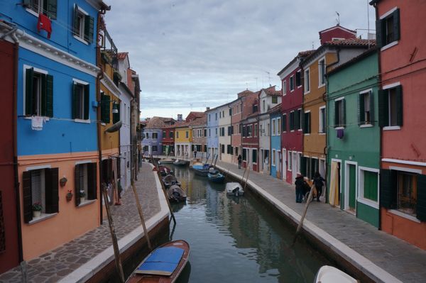 イタリア・ローマ「「イタリアの旅」」の写真：１〜４）世界遺産ブラーノ島