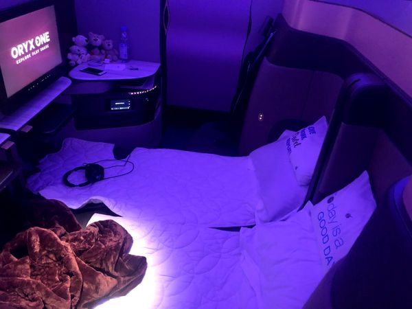 イタリア・ローマ「ローマ旅」の写真：カタール航空ビジネスクラスは、ファースト...