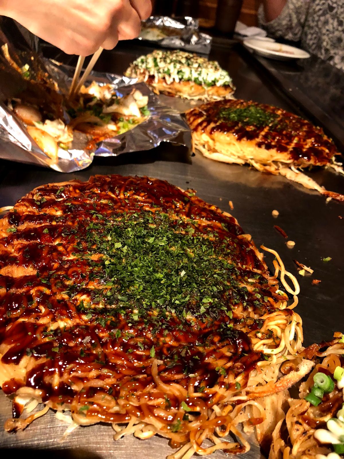 いつもの　としのや　のお好み焼き