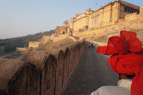 インド・デリー「「インドの旅」」の写真：１〜４）世界遺産アンベール城
象のタクシ...