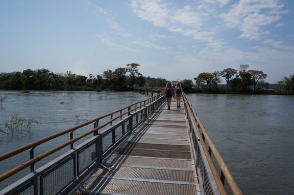 アルゼンチン・イグアス「「アルゼンチン領に侵入」」の写真：１〜４）世界遺産イグアスの滝　アルゼンチ...