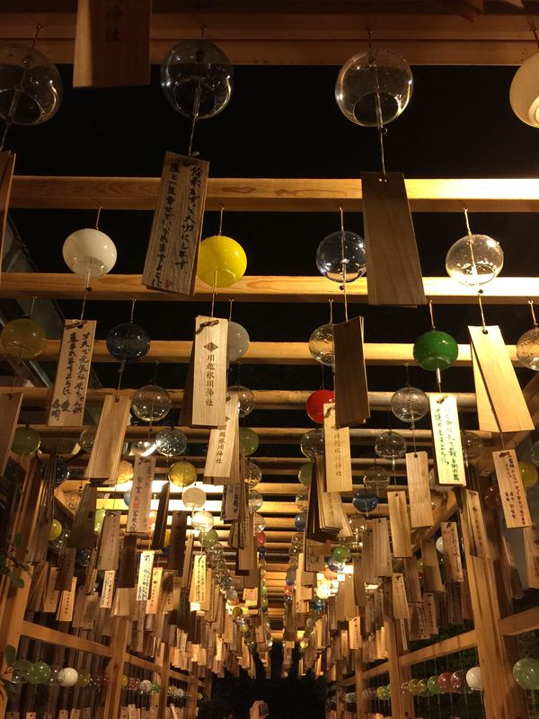 日本・川越「「川越の旅」」の写真：１〜３）川越氷川神社の縁結び風鈴
4）小...