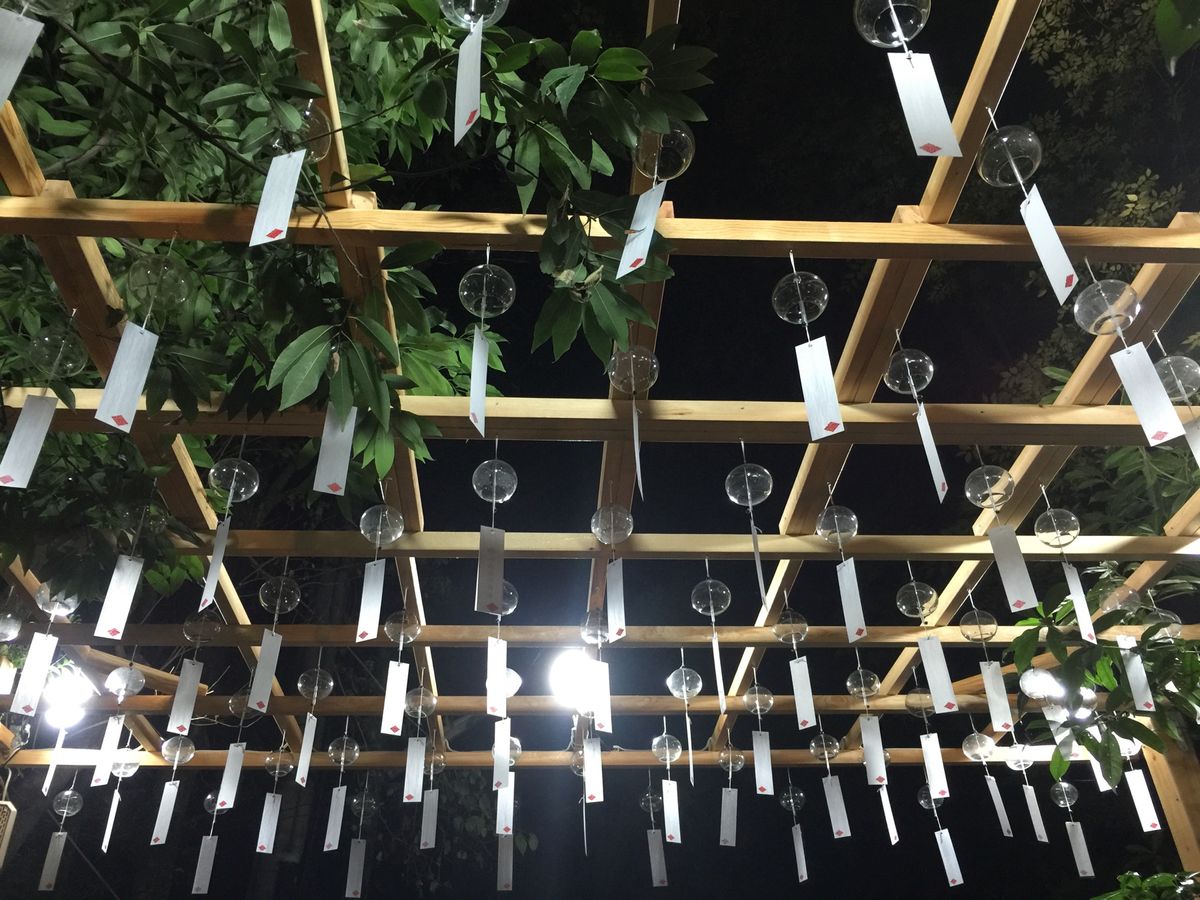 １〜３）川越氷川神社の縁結び風鈴
4）小江戸川越