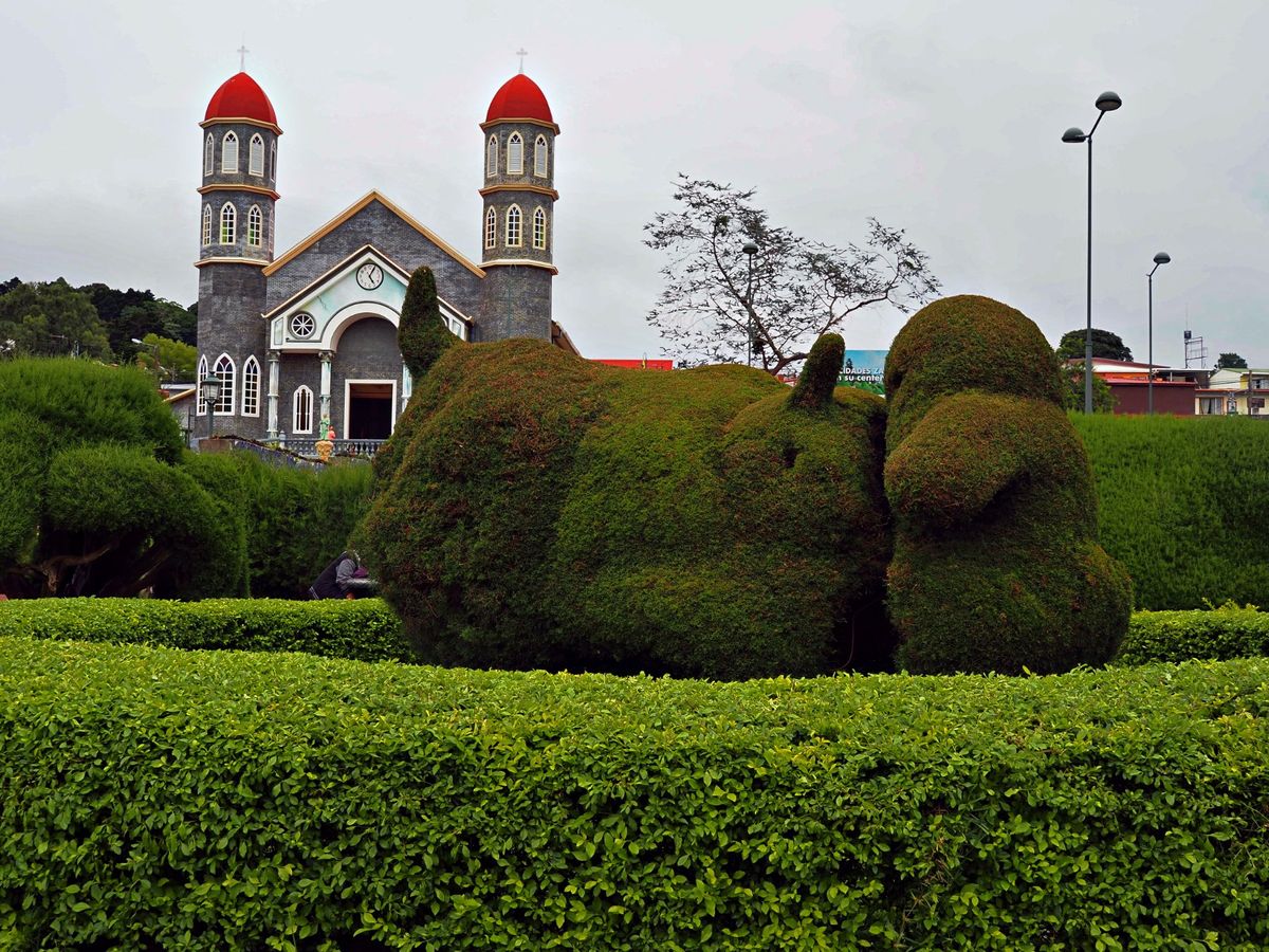 サルセロのカトリック教会
首都サンホセから70kmくらいの高原の村サルセロ...