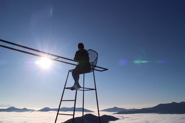 日本・北海道「北海道トマムで雲海を見る☁️」の写真：雲海テラスではいろんな写真スポットがあり...