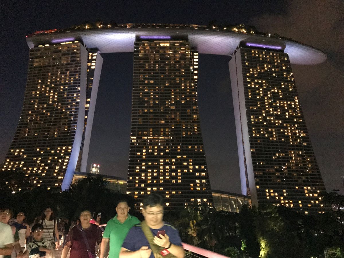 マリーナベイサンズも綺麗過ぎました🤦🏼‍♀️