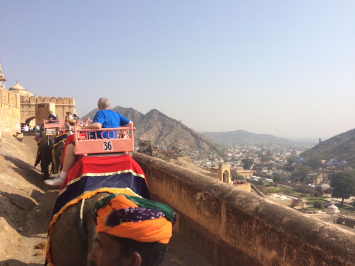 アンベール城1
象で登る🐘