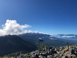 日本百名山の一つ蓼科山（2530m）
