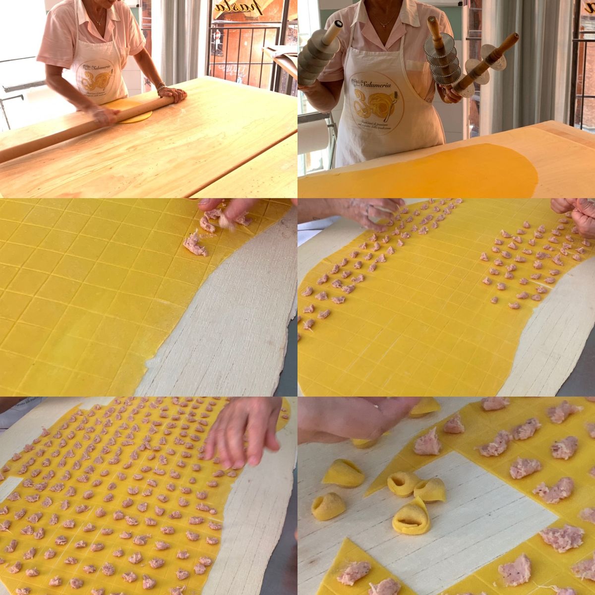 ボローニャといえばボロネーゼ、ハム、トルテリーニ、ランブルスコ、等々。ハム...