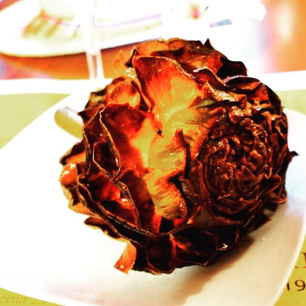 イタリア・ローマ「ローマ・オルビエート2017春」の写真：アーティチョークの素揚げ、カルボナーラ、...