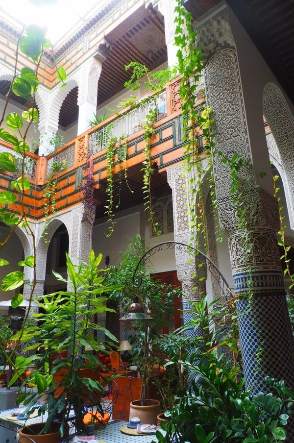 モロッコ・フェズ「モロッコ2017冬」の写真：フェズで宿泊したリヤド。
モロッカンイン...