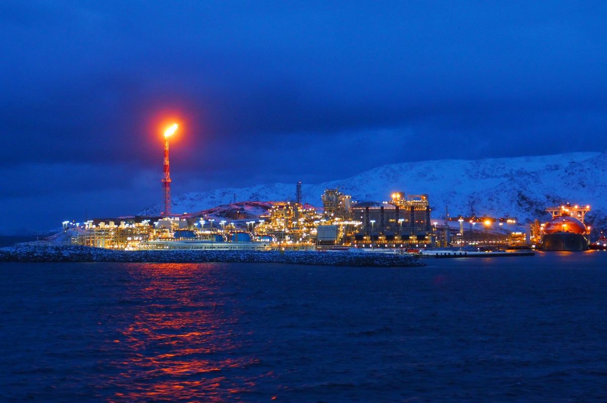 ノルウェー沿岸を南下するクルーズ船からの景色。