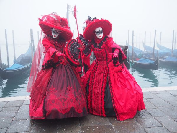 イタリア・ベネチア「ベネチアのカーニバル2016冬」の写真：カーニバルで仮装する人々②