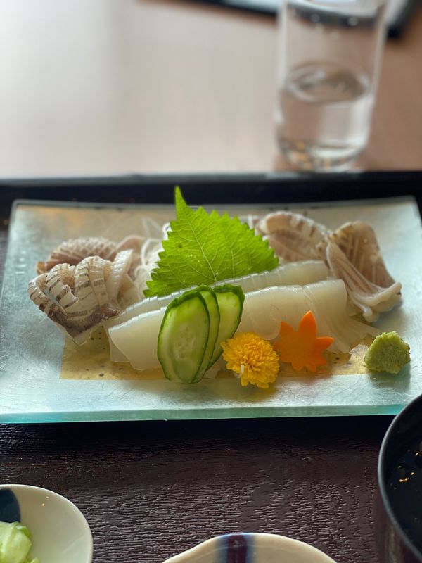 日本・石川県「能登半島に行ってみる！」の写真：イカそうめん定食をいただきました！

ラ...