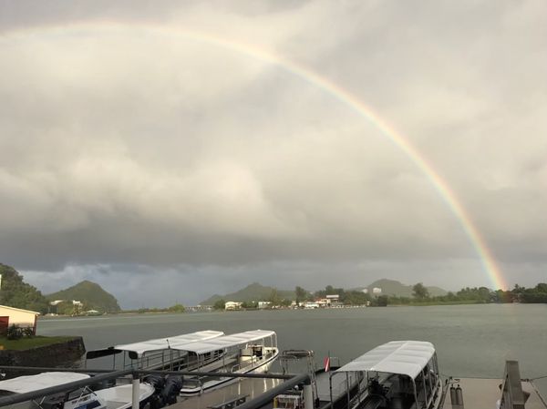 パラオ「パラオ★女子旅」の写真：旅行中、残念ながらほぼ曇天か雨だったけど...