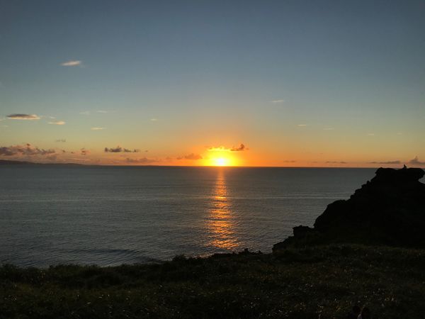 日本・竹富島「石垣島で日焼けしまくりの夏休み☀️」の写真：竹富島から石垣島に戻り、御神崎灯台からの...