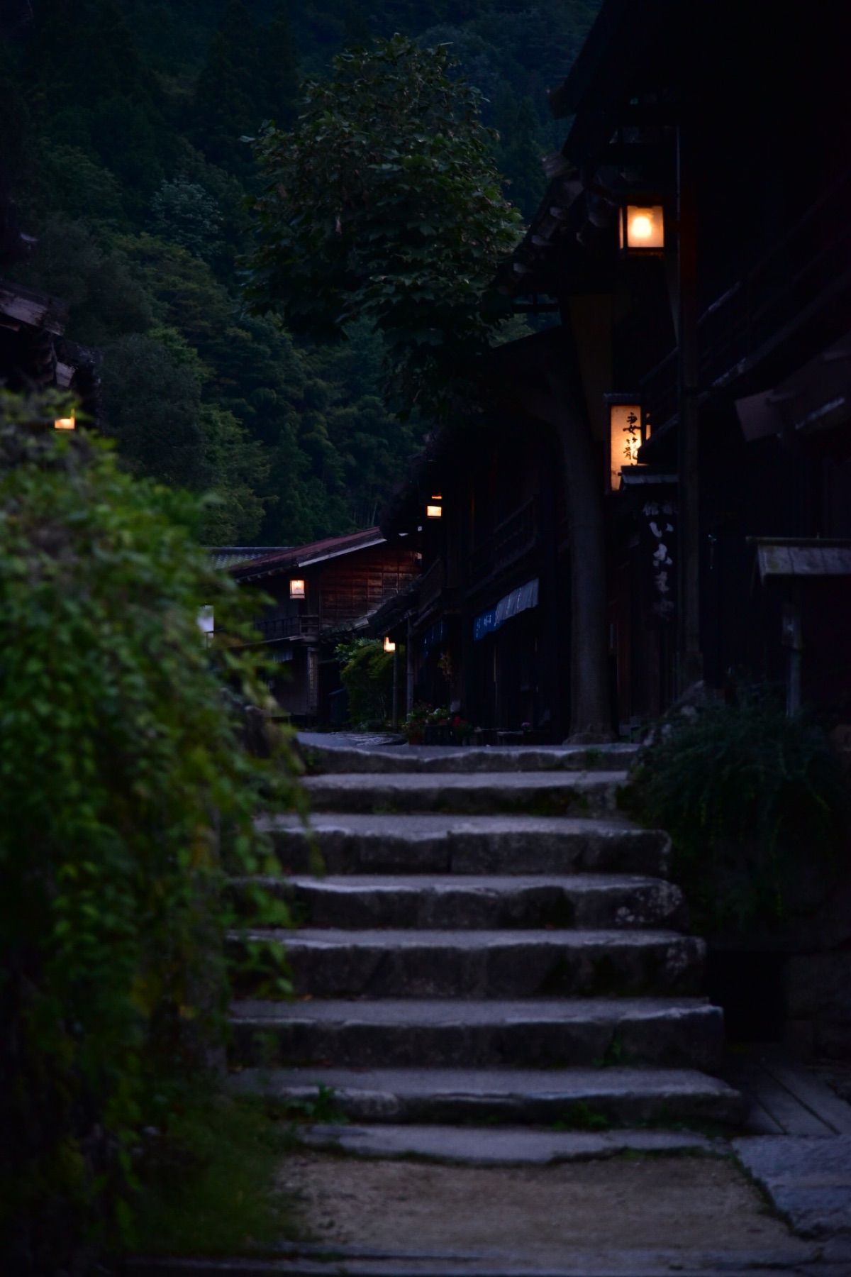 中山道にある妻籠宿にて
約200年前に創業した松代屋に一泊し、昔ながらのお...