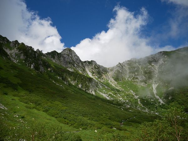 日本「中央アルプス 三ノ沢岳登山」の写真：金曜の夜に大月で拾ってもらい、甲府昭和ビ...