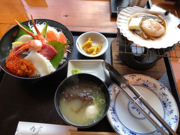 日本・礼文島「日本最北限を目指す旅」の写真：飛行機欠航で空いた時間に稚内観光。街中に...