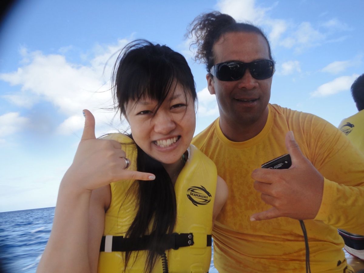 7th Jul.  2011 pic📷
Dolphin swim tour...