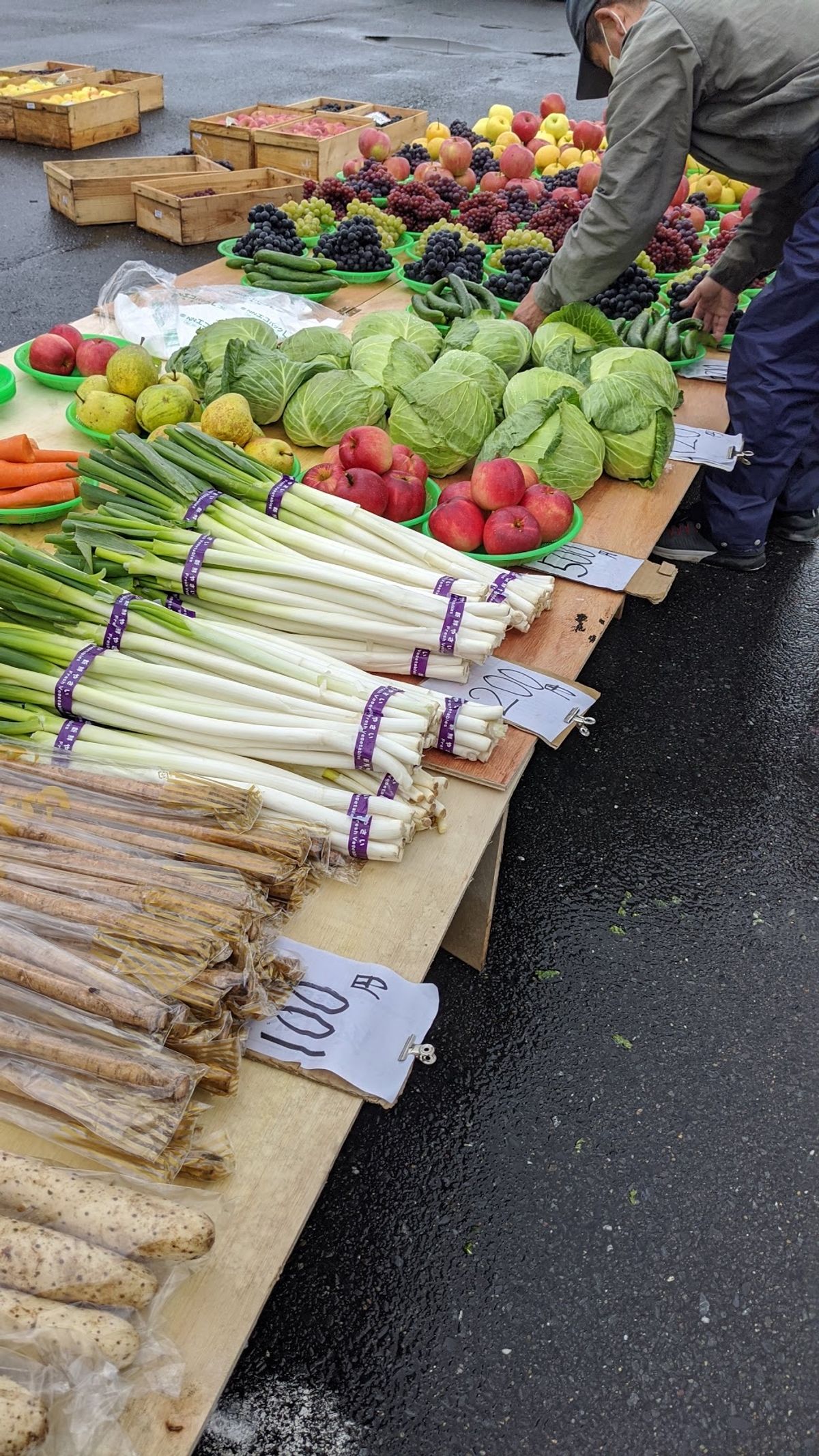 目的の朝市。
毎週日曜やってるそうな。
地元民が押し寄せる。

ウロウロし...