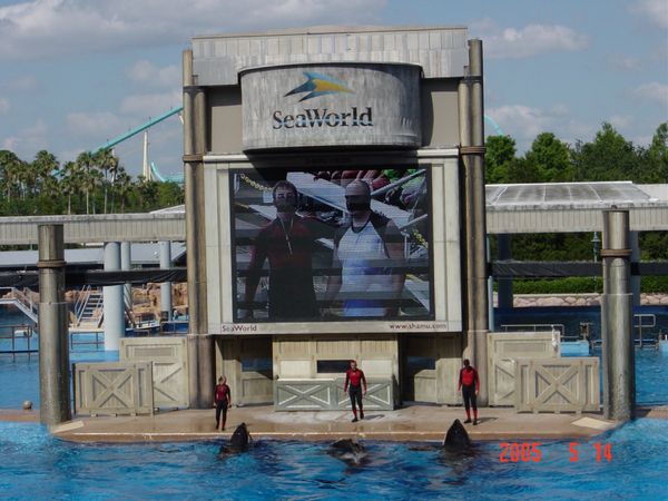 アメリカ(米国)・オーランド「2005：ASCO@Orlando」の写真：男2人でSeaWorld😅ある意味、ウケる🤣
