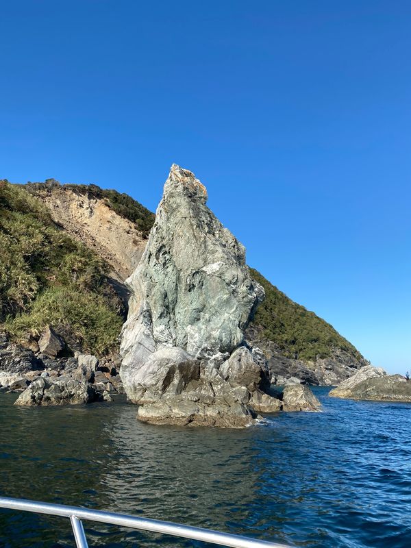日本・愛媛県「淡路島　沼島とお魚の旅」の写真：吉甚さんで沼島クルーズツアーを教えてもら...