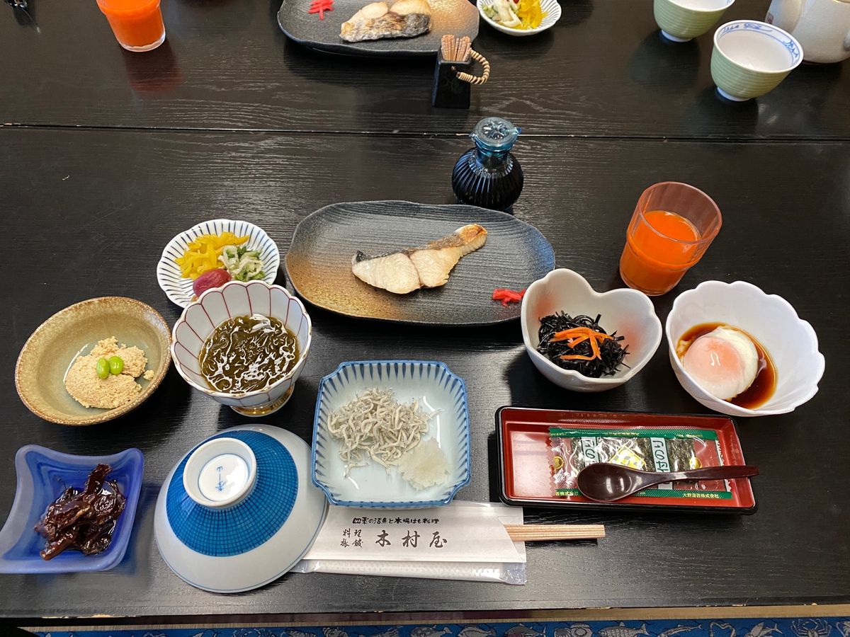 木村屋さんの朝ごはんも美味しかったです
ごちそうさまでした！