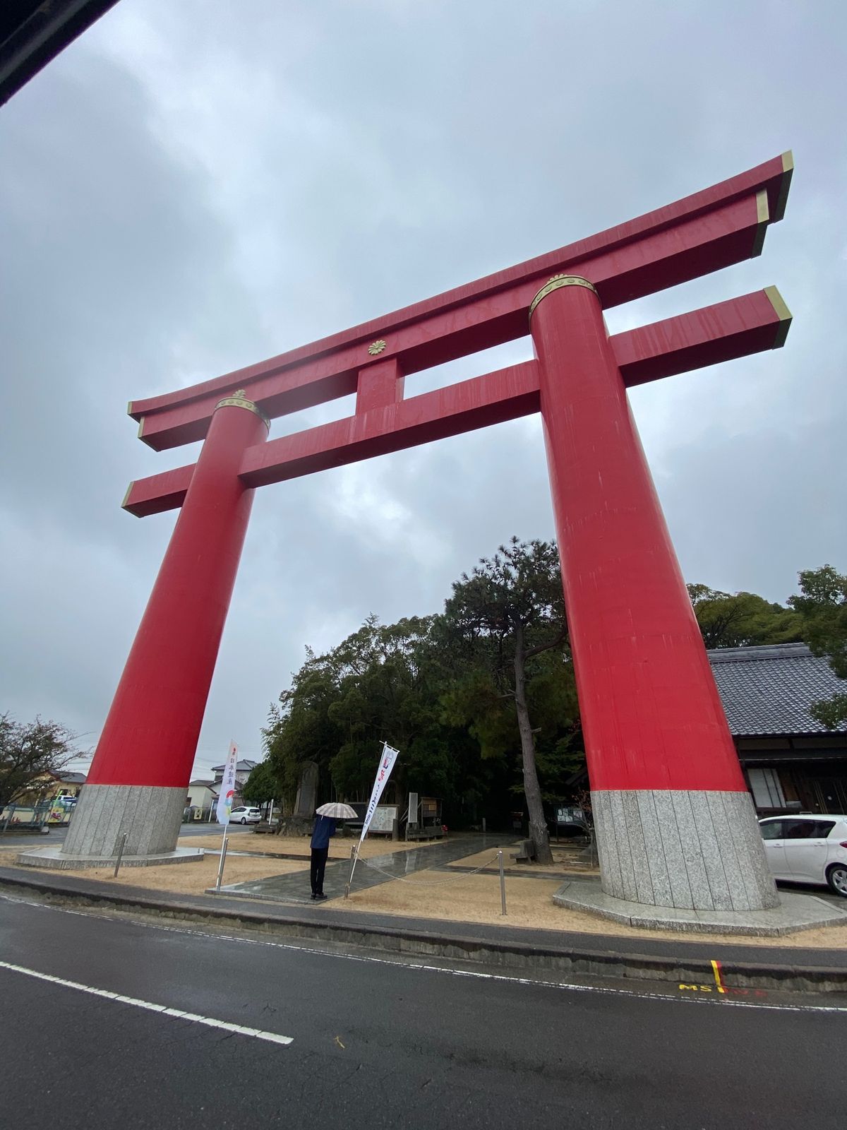 日本三大鳥居のおのころ島神社へ
でかい！！