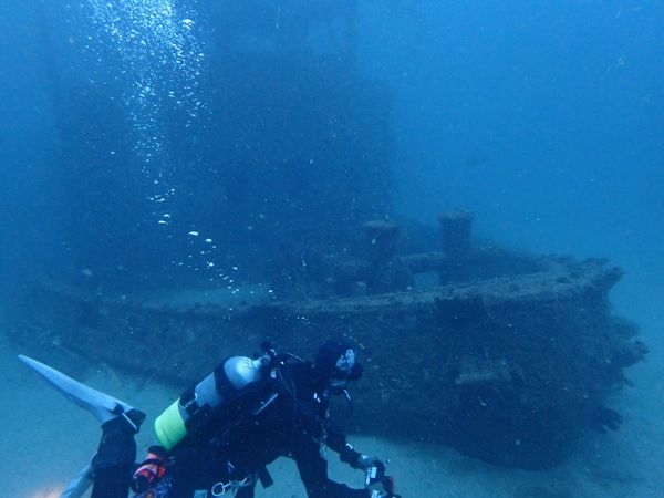 日本・和歌山県「白浜ダイビング」の写真：白浜の沈船！