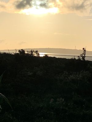 砂山ビーチに夕陽を見に…