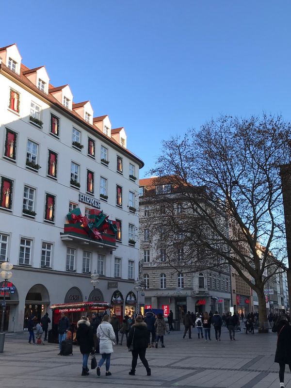 フィンランド・ヘルシンキ「2019年冬　ドイツ、フィンランド一人旅」の写真：ミュンヘン旧市街へ。
ミュンヘン中央駅か...
